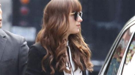 Sunglasses worn by Anastasia Steele (Dakota Johnson) as seen 